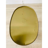 Vintage 1960s Oval Metal Wastebasket