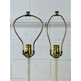 Vintage 1960s Stiffel Metal Urn Style Table Lamps, Pair