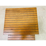 Vintage 1960s Walnut Wood Nesting Tables, Pair
