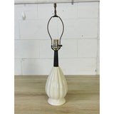 Vintage 1960s White Ceramic Table Lamp