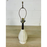 Vintage 1960s White Ceramic Table Lamp