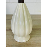 Vintage 1960s White Ceramic Table Lamp