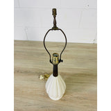 Vintage 1960s White Ceramic Table Lamp