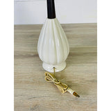 Vintage 1960s White Ceramic Table Lamp