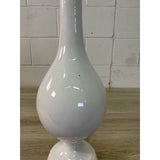 Vintage 1960s White Tall Ceramic Table Lamp