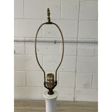 Vintage 1960s White Tall Ceramic Table Lamp