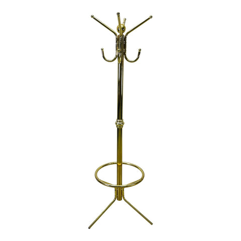 Vintage Tall Maple Wood Coat Rack
