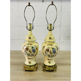 Vintage 1970s Ceramic Urn Style Table Lamps by Nathan Lagin, Pair