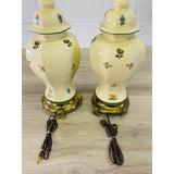 Vintage 1970s Ceramic Urn Style Table Lamps by Nathan Lagin, Pair