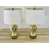 Vintage 1970s Ceramic Urn Style Table Lamps by Nathan Lagin, Pair