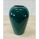 Vintage 1970s Haeger Green Ceramic Vase