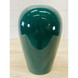 Vintage 1970s Haeger Green Ceramic Vase
