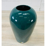 Vintage 1970s Haeger Green Ceramic Vase