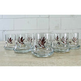 Vintage 1970s Pheasant Glass Tumblers, Set of 8