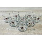 Vintage 1970s Pheasant Glass Tumblers, Set of 8