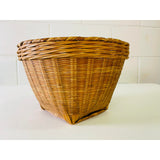 Vintage 1970s Round Wicker Catch-All Basket