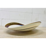 Vintage 1980s Large Art Glass Console Bowl