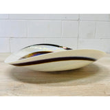 Vintage 1980s Large Art Glass Console Bowl