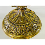 Vintage Brass Candleholders, Pair