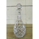 Vintage Tall Crystal Round Glass Decanter