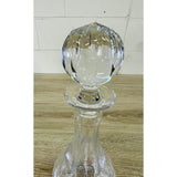 Vintage Tall Crystal Round Glass Decanter
