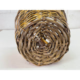 Vintage Wicker Wastebasket
