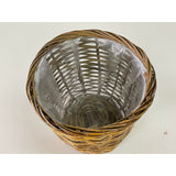 Vintage Wicker Wastebasket