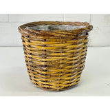 Vintage Wicker Wastebasket
