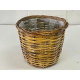 Vintage Wicker Wastebasket