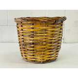 Vintage Wicker Wastebasket