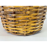 Vintage Wicker Wastebasket