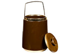 1960s Tall Brown Ice Bucket