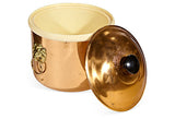 Lion Accented Cooper Ice Bucket