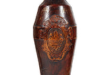 1960s Ovide Shaped Leather Decanter