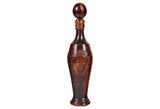 1960s Ovide Shaped Leather Decanter