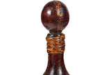 1960s Ovide Shaped Leather Decanter