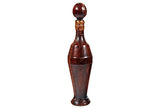 1960s Ovide Shaped Leather Decanter