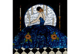 Art Deco Style Lady in Gown