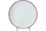 gilt rim serving tray