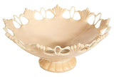 1950s Crown Tuscan Lace Edge Bowl