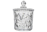 Crystal Covered Glass Jar