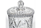 Crystal Covered Glass Jar