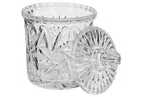 Crystal Covered Glass Jar