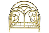 Gilt Metal Magazine Rack
