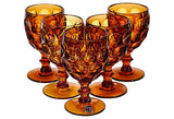 1970s Heisey Brown Glass Stems, Set of 5
