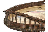 Bird & Butterfly Wicker Serving Tray