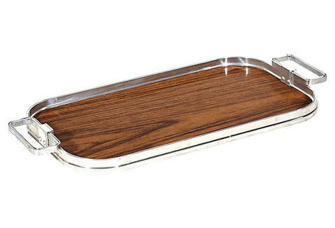 1960s Wood Laminate Serving Tray