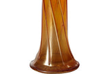 1930s Iridescent Swirl Glass Vase
