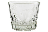 1960s Floral Etched Glass Ice Bucket