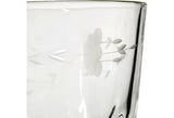 1960s Floral Etched Glass Ice Bucket